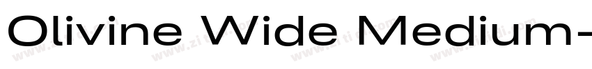 Olivine Wide Medium字体转换